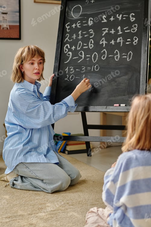 Preview: Mom Doing Sums with Daughter