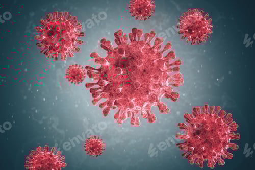 Preview: Microscopic View of Virus in a Laboratory Setting