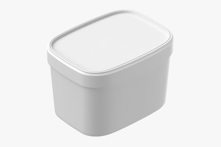 Preview: Blank Lidded Laundry Detergent Container