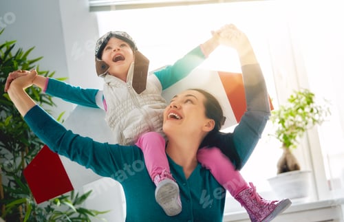 Preview: Mother and child playing