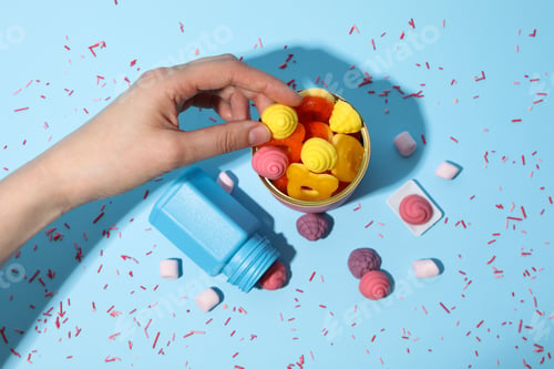 Preview: Jelly candy, concept of tasty and sweet food