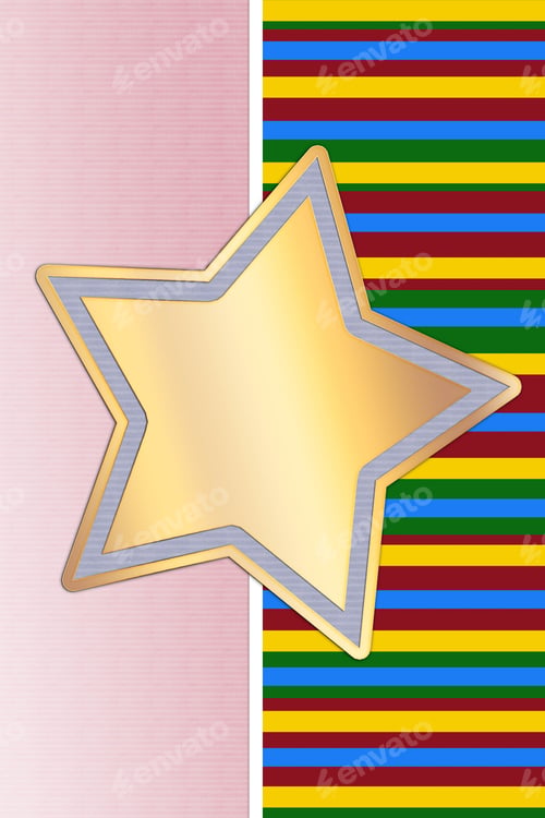 Preview: Gold Christmas star