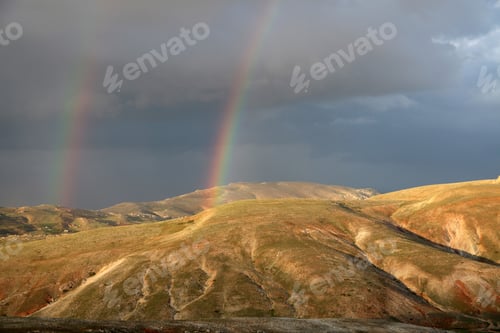 Preview: mountain and rainbow