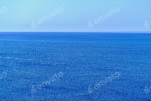 Preview: Background And Texture Of The Empty Sea Horizon And The Place For The Text