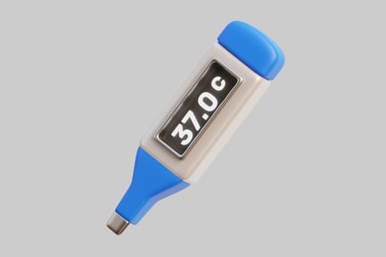 Digital thermometer with celsius display