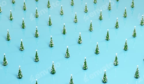 Preview: Christmas tree modern decoration background