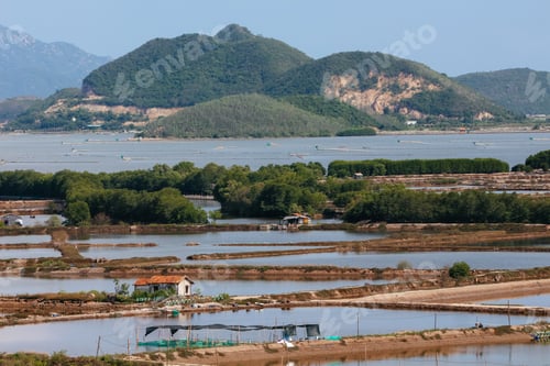 Preview: Life in a small village in Vietnam on a river near the mountains