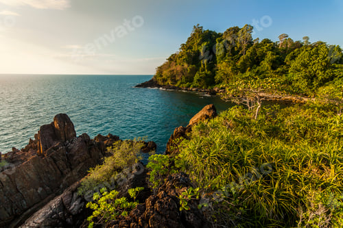 Preview: Beautiful view of the shore of a tropical island. Koh Chang. Thailand