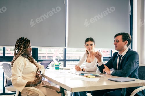 Preview: professional business team meeting for creative strategy, teamwork group cooperation brainstorming