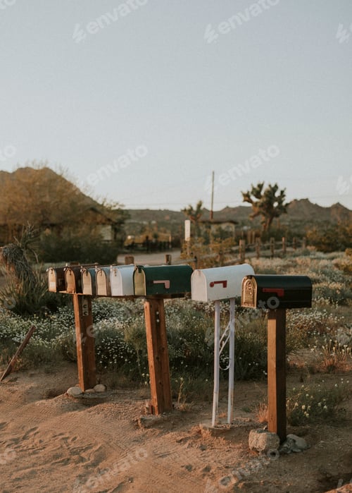 Preview: Postboxes in the Californian desert