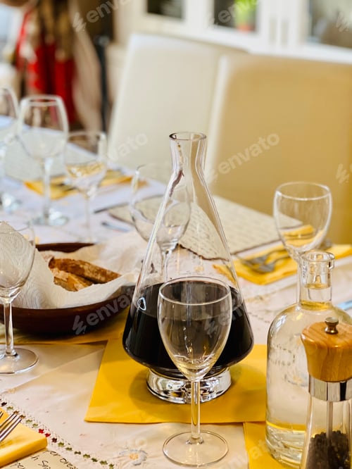 Preview: Table set for dinner.