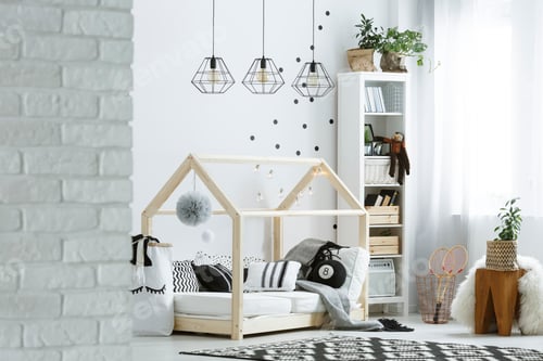 Preview: Child room with brick wall
