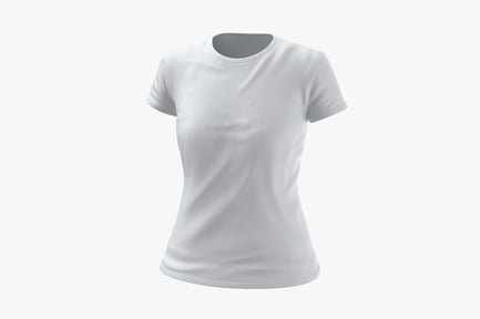 Preview: Women's Crew Neck T-Shirt - Worn Style