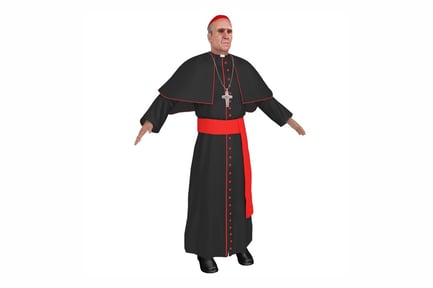 Preview: Catholic Cardinal Figure in Robe