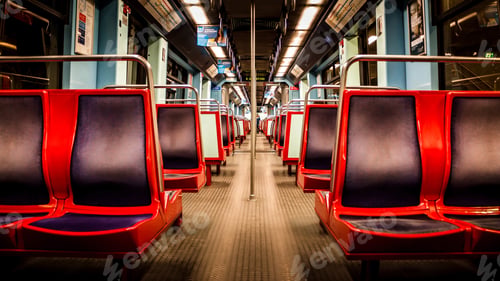 Preview: Seats inside an empty metro