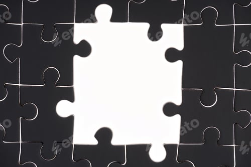 Preview: full frame of black and white puzzles backdrop
