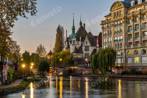 Preview: View of Strasbourg France the river