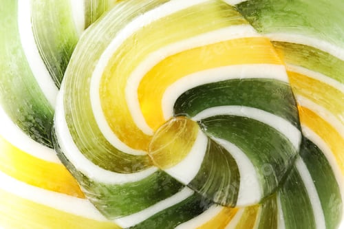 Preview: Tasty colorful fruit flavored candy as background, closeup