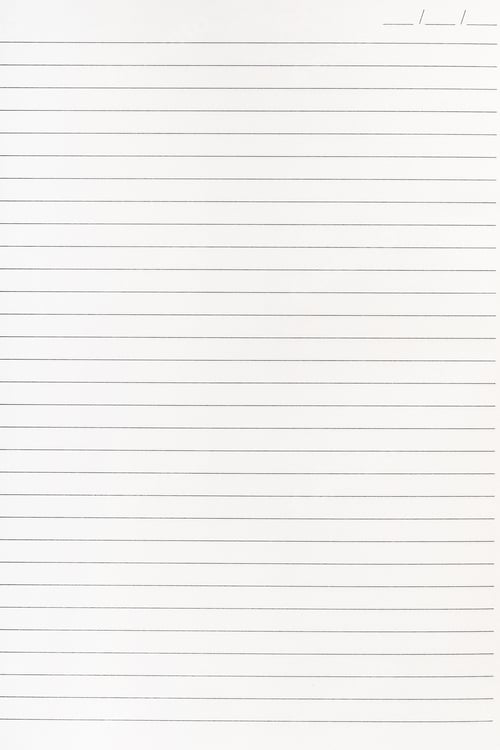 Preview: Empty writing notebook paper sheet template. School and office stationery. Paper texture, closeup