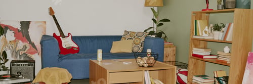 Preview: Website Banner of Comfortable Living Room