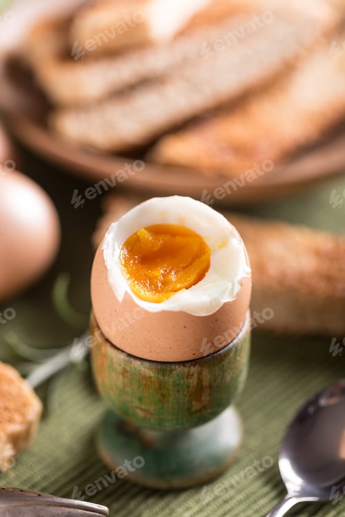 Preview: Boiled egg in eggcup