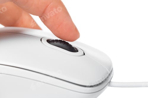 Preview: Computer mouse isolated on the white background