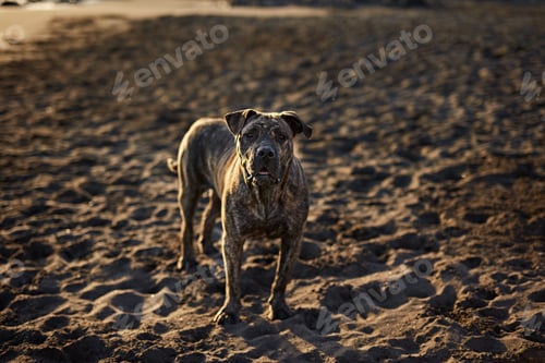 Preview: Funny dog on beach