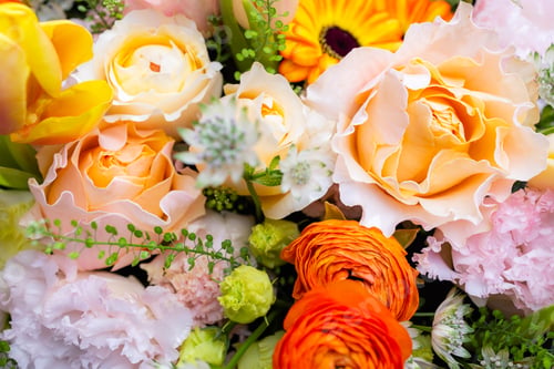Preview: Set of flower box with different flower