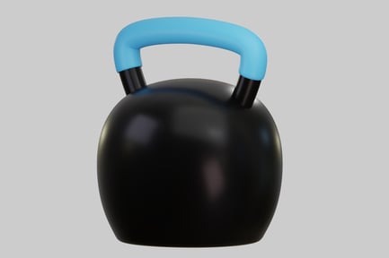Preview: Kettlebell with blue handle