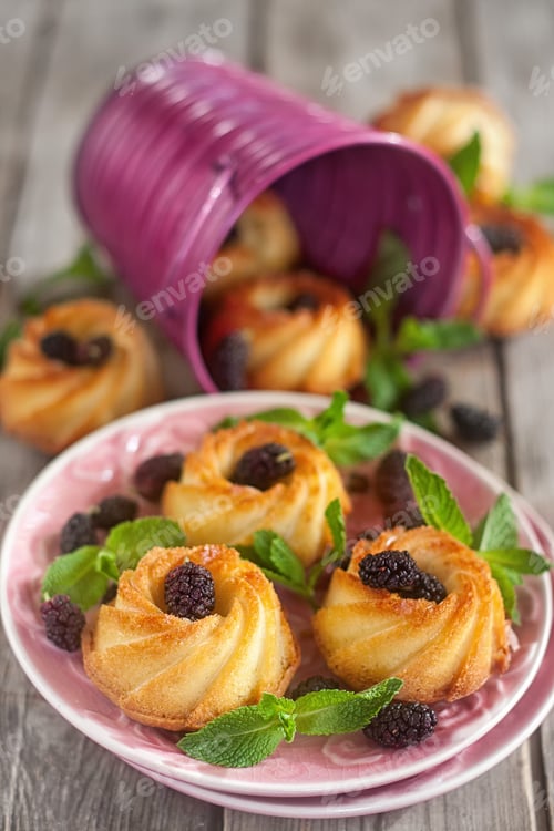 Preview: Cakes with mulberry