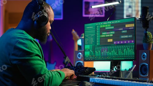 Preview: Man Creates Music With Technology At Home Studio