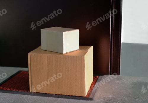 Preview: boxes near house door.