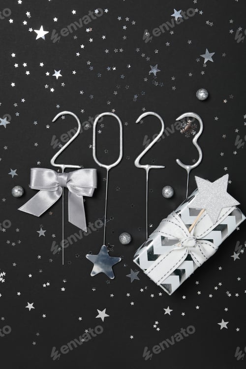 Preview: Concept of Happy New Year 2023, Happy New Year composition