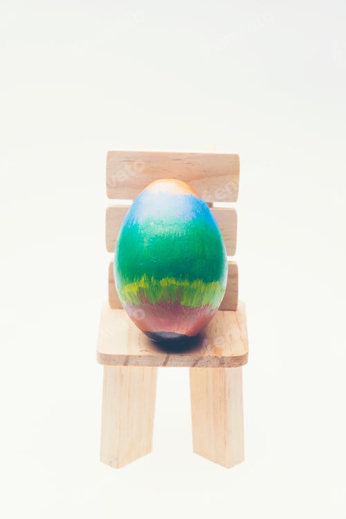 Preview: Cute creative photo with easter eggs, Ester background with colorful easter eggs