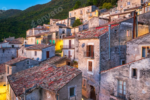 Preview: Morano Calabro, Italy Village Scene