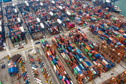 Preview: Kwai Tsing , Hong Kong, 09 October 2018:- Cargo Container Port in Hong Kong