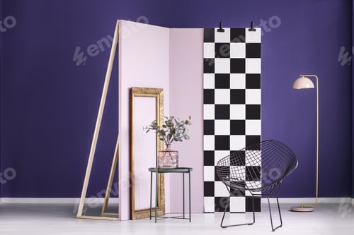 Preview: Violet studio interior with plant