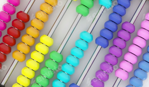 Preview: Abacus isolated. Calculating and counting number tool. Mathematics. Analog calculator.