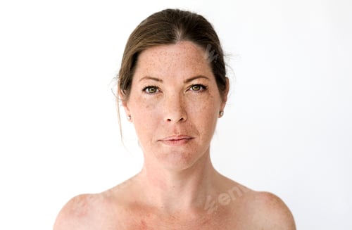 Preview: Worldface-British woman in a white background