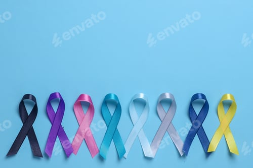 Preview: Colorful awareness ribbons for cancer