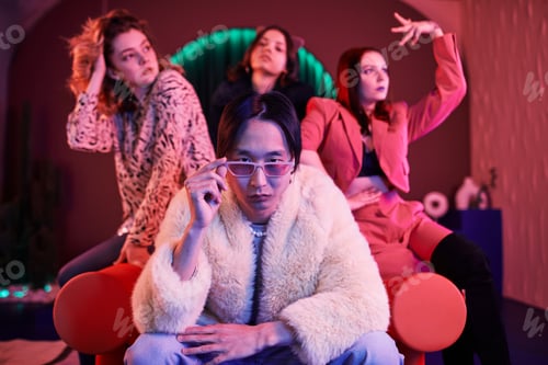 Preview: Dance Crew in Red Neon