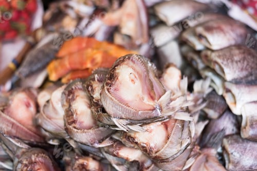Preview: Dried Fish At The Traditional Market In Bangkok, Thailand
