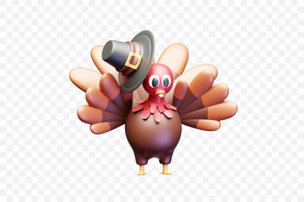 Preview: Playful Thanksgiving Turkey