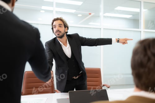 Preview: Group of young businessmen in international companies,