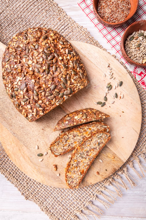 Preview: Protein bread, paleo bread with nuts, seeds, gluten free