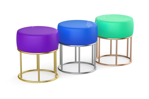 Preview: Three stools with different colors