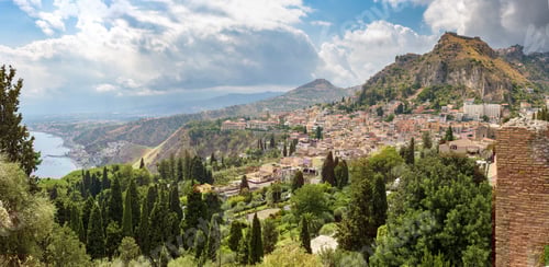 Preview: Panoramic view of Taormina on Sicily