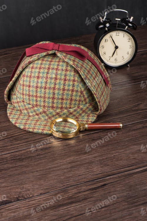 Preview: Sherlock Hat and magnifying glass