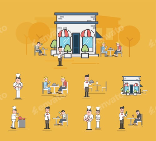 Preview: Illustration of restuarant