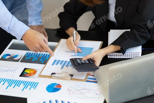 Preview: Business consultant and financial planning. Business financial planning analysis consulting concept.